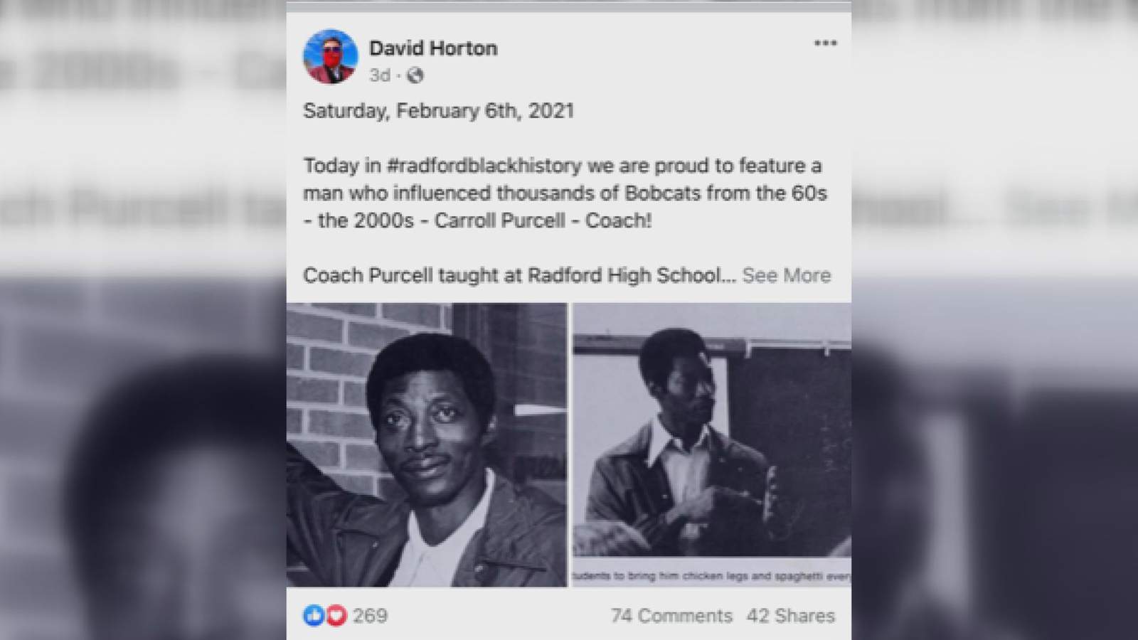 Radford mayor celebrates Black History Month through Facebook posts
