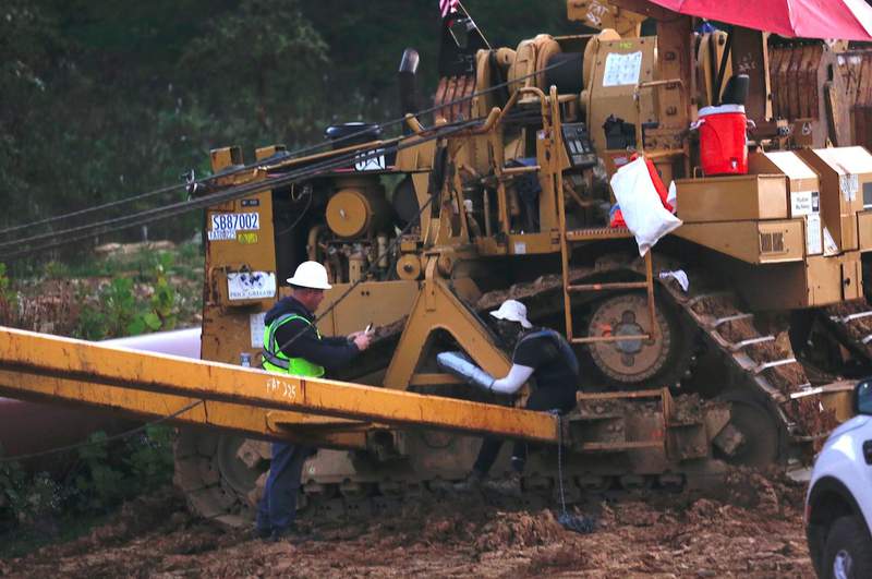 Two Mountain Valley Pipeline protesters lock themselves to equipment in West Virginia