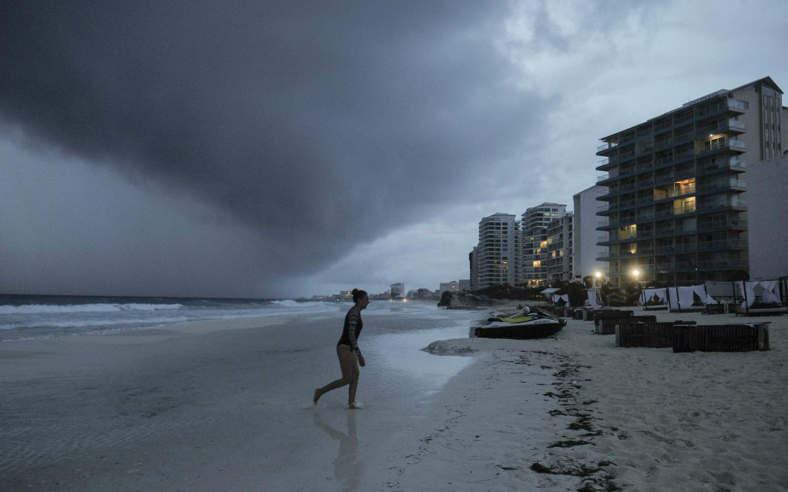 Hurricane Zeta is ashore in resort zone of Mexico's Yucatan