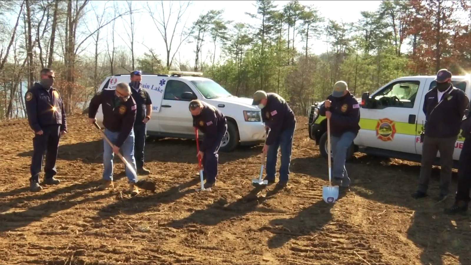 Smith Mountain Lake Marine Volunteer Fire and Rescue Department breaks ground on new station site