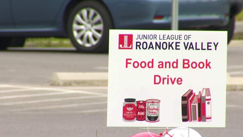 Junior League of Roanoke Valley holds book and food drive for local families