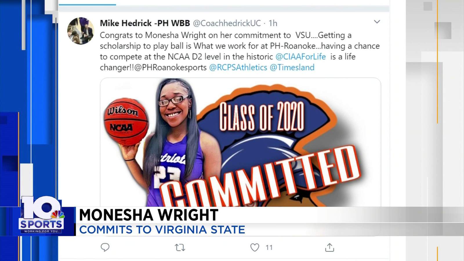 Patrick Henry’s Wright commits to Virginia State