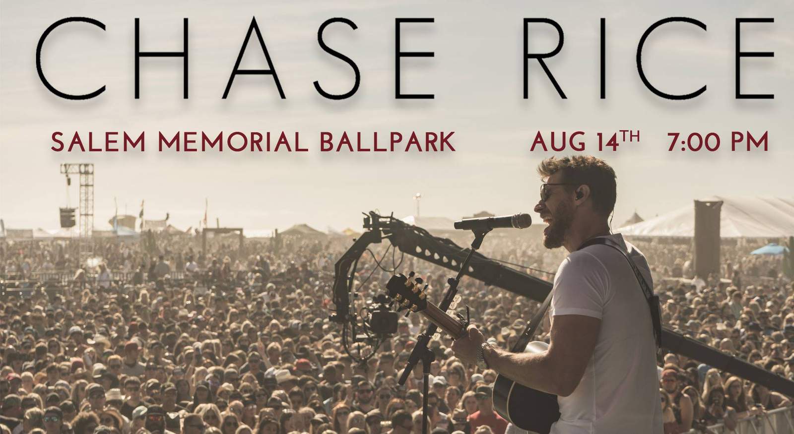 Chase Rice to perform at Salem Memorial Ballpark in August